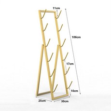 스노우보드 거치대 진열대 스키보드 보관 선반 스탠드 장식 랙, 골드 6단 30x25x106cm, 1개