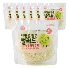 데이밀 자연을담은 샐러드 실속 양배추 채 100g 국내산 바로 먹는 야채 채소, 7개