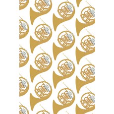 프렌치 혼 안감 노트 - 밴드 또는 오케스트라 연주자를 위한 연습 일지 및 수업 120페이지: 우수한 음악가를 필수 노트! 악기 저널, 양장본