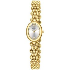 로빅스 쁘띠 빈티지 타원형 여성u2019s 시계 일본 쿼츠 무브먼트가 적용된 패션 드레스 방수 조절 가능한 스트랩 도구 포함