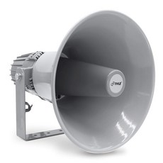 실내 실외 PA 혼 스피커 - 12 7인치 60W 컴팩트 라우드 사운드 메가폰 400Hz-5KHz 주파수 16옴 70V/100V 트랜스포머 마운팅 브래킷 하드웨어 70V/1, Grey, Speaker