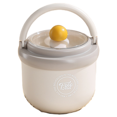 엠토이 휴대용 스테인레스 밀폐형 푸드자, 1개, 500ml, 그레이