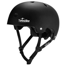 터보스케 스케이트보드 헬멧 BMX 멀티 스포츠 남성 여성용 자전거 헬멧, Black&Green, L/XL (22.8"-24"), 1개