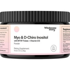 Inositol Supplement Powder with MTHF Folate + Vitamin D3 | Myo-Inositol & D-Chiro Inositol | Hormo, 1개