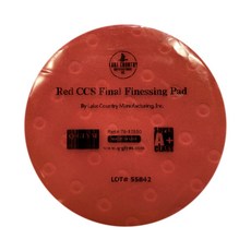 蠟妹緹緹 LC CCS Smart Pads 5.5吋 拋光綿 上蠟綿 半厚度, 紅, 1個