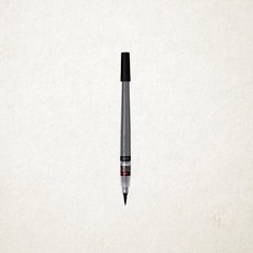 펜텔 컬러 브러쉬 리필 카트리지 101 블랙 붓펜용 FRP-101X 1개입