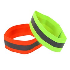 뭉스상회 야간 암밴드 발광스티커, 오렌지