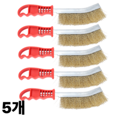 고밀도 쇠솔 철브러쉬 녹제거 다용도, 5개