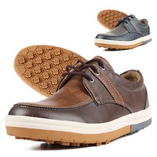 남성 스파이크리스 인조 가죽 수제 골프화 NQ04