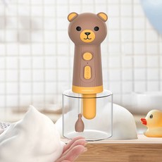 딩동펫 반려동물 프리미엄 목욕 애니멀 자동거품기, 브라운, 1개