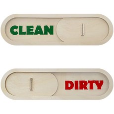 긱베어 클린더티 슬라이딩 사인 자석 식기세척기용 마그넷 clean dirty sliding sign, 베이지