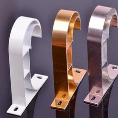 무타공 샤워 암막 탈의실 옷걸이 원룸 안방 수면실 취침 커텐 브래킷 봉, 로즈골드 BL09418