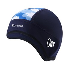 WEST BIKING 겨울 스포츠 두개골 모자 방풍 열 자전거 겨울 스포츠 겨울 겨울 스포츠 두개골 모자, 1개, Blue