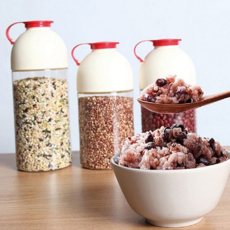 곡물 보관 통 다용도 식품 대용량 주방 보관 통 밀폐 주방통 잡곡통 잡곡 쌀통, 1개