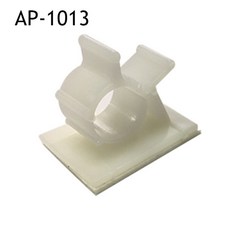 흰색/검정색 자체 접착 케이블 조정 고정 클램프 유형 버클 가능한 배선 클립 장치, White AP 1013 20PCS