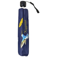 Twin Dragon 雙龍牌 蜂鳥超輕細黑膠三折傘, 海軍藍