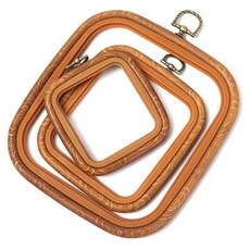 후야몰 우드마블 사각 후프 수틀 3종세트 십자수 프랑스자수, 우드마블 사각 후프 수틀-3종세트, 1개