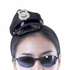 미니깜찍 폴리스 모자 머리띠, 1개