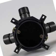 YC 전기 신축 슬라브 PVC 매입 팔각 박스 티자 3방 데크용