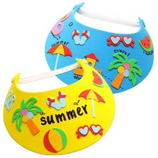아트박스/안녕미술아 쨍쨍 여름해변 EVA썬캡(4인용), 본품, 단일, 1개