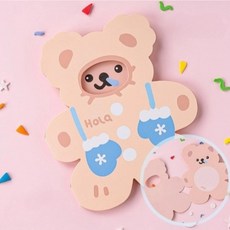 생일편지지 생일 카드 임신 축하 졸업 편지지 미니, 베이지곰카드 02100GAC