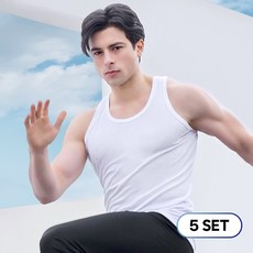 트라이 남자 드라이 스포츠 나시 런닝 5매세트