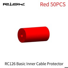 호환 RISK 자전거 실리콘 내부 케이블 보호 커버 O-링 시프트 속도 브레이크 케이블 산악 도로 자전거 프레, [02] Basic Red 50pcs