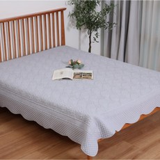 모달 수팍 순면 사계절 워싱 스프레드 쇼파패드 카페트, 블루