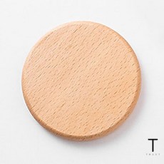 나무 코스터 유리컵 받침 나무 컵받침 우드 티코스터 잔받침, 1-원형