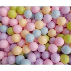 球的世界工廠 台灣製 馬卡龍7公分升級加厚款 彩色塑膠球 海洋球 波波球 遊戲彩色球 兒童球池球 SGS, 1個, 馬卡龍粉多多混色50球