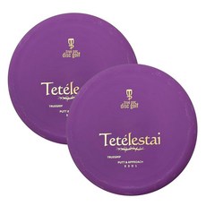 True Par Disc Golf 퍼터 및 어프로치 디스크 2개 세트 | 안정적인 스트레이트 플라잉 초보자 친화적 골프 프리스비 173-174g 퍼플 (스탬프 색상은 다를 수, True Par Disc Golf 퍼터 및 어프로치 디