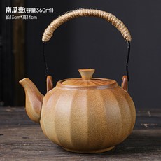 전통주 사케 정종 청주 작은 주전자 토기 주전자 소형 360ml 호박, 8. 360ml 작은 호박 주전자, 동일 구성, 1개