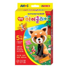 아모스 아이클레이 점토 탱탱, 5색, 18g