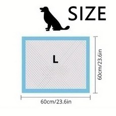 흡 강아지 기저귀 고양이 빠른 건조 일회용 훈련 종이 애완동물 청소, 색상: 2. L / 크기: A. 20PCS, 1개