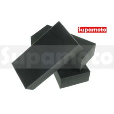 Supamoto 洗車海綿—方塊 高密度細目吸水多功能清潔擦車海綿, 1個, 1個 (買11送1), 黑