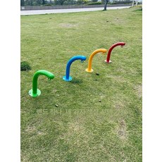 야외 등반 로프 놀이기구 철봉 운동기구 캠핑장 시설 실내 놀이터, 1개, 굽은 기둥 1개