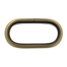 糊塗鞋匠 優質鞋材 N317 橢圓扣 橢圓環 包包扣 皮帶扣 腰帶扣 背帶扣環 包包扣環 調節扣, 古掃色