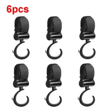 유모차 더블 후크 자전거용 다기능 후크 전기 자동차 오토바이 스쿠터 360 도 회전 정리함, 08 6PCS  type3