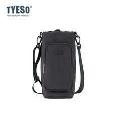 TYESO 多功能水杯背包 輕便 休閒旅行 戶外飲料袋, 1個, 曜石黑 L碼