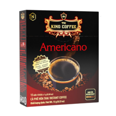 베트남 KING COFFEE 프리미엄 인스턴트 아메리카노, 1박스, 15개입, 1g