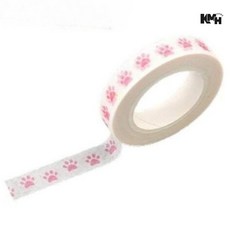 마스킹테이프 핑크발바닥 데코테이프 종이테이프