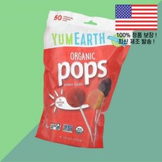 얌어스 팝 모듬 맛 50개입 10.9온스 310g Organic Pops Assorted Flavors 50 10.9oz