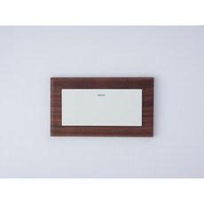 Panasonic國際牌Risna磁吸式黑胡桃木框開關插座面板蓋板【快速出貨】, 1個, 螢光1開關（白