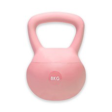 펠컨 무소음 소프트 케틀벨, 1개, 8kg, 핑크