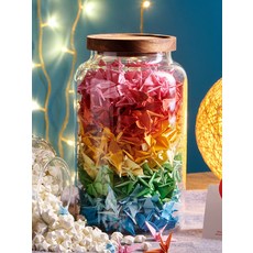 수제 종이학 유리병 유리화병 인테리어 선물, 365개, 완성품 365 학 포장 365개