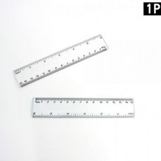 투명 플라스틱 자 15cm 초등 학생 학원 사무실 필기구 기본 직선 자, 1개, 상세페이지 참조