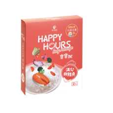 HAPPY HOURS 寶寶粥 - 滿分鮮魚, 6個月以上嬰幼兒適用, 無添加人工香料、調味料、防腐劑, 滿分鮮鮭魚, 300g, 1盒