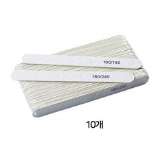 몽당네일 네일파일 지브라파일 우드파일 워셔블 파일 100 180 240, 10개, 180 240  GRIT