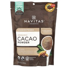 Navitas Organics 카카오 분말 454g 16oz, 4개