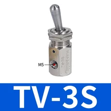 기계식 밸브 나사 위치 방향 스프링 리턴 레버 공기 공압 스위치 밸브피팅, 01 No Fittings